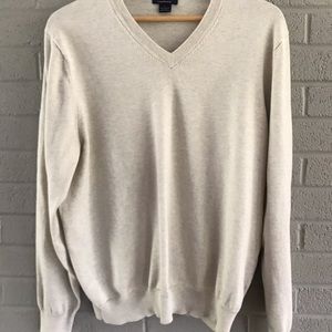 Mens Brooks Brothers 100% supine cotton sweater.